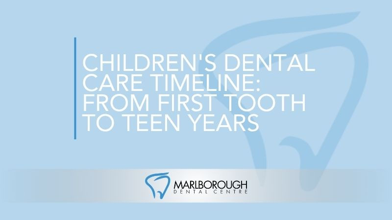 Children's Dental Care Timeline: From First Tooth to Teen Years Children's Dental Care Timeline: From First Tooth to Teen Years